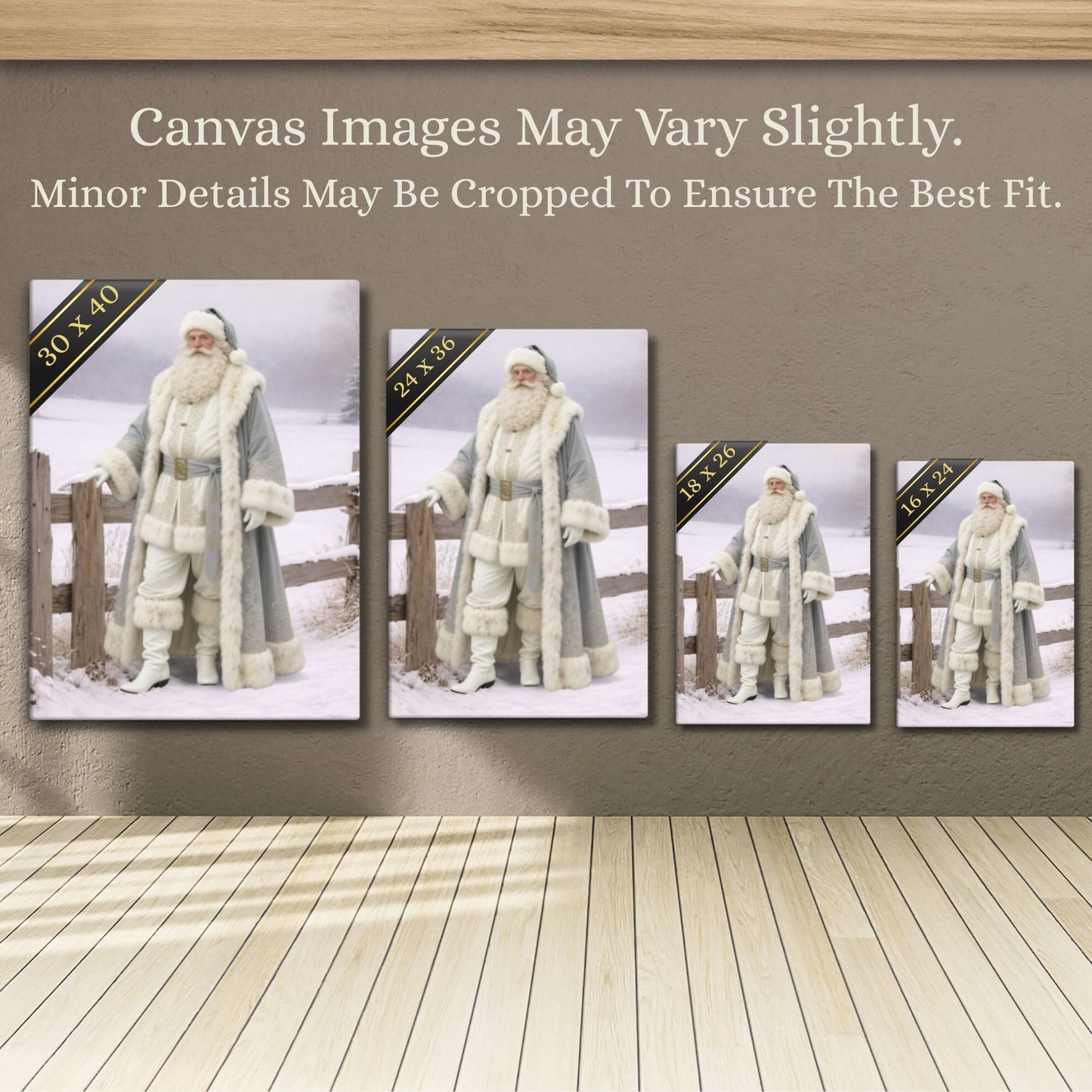 Canvas: Regal Claus | Saint Nicholas | Father Christmas | Christmas Canvas Art | Holiday Canvas Art