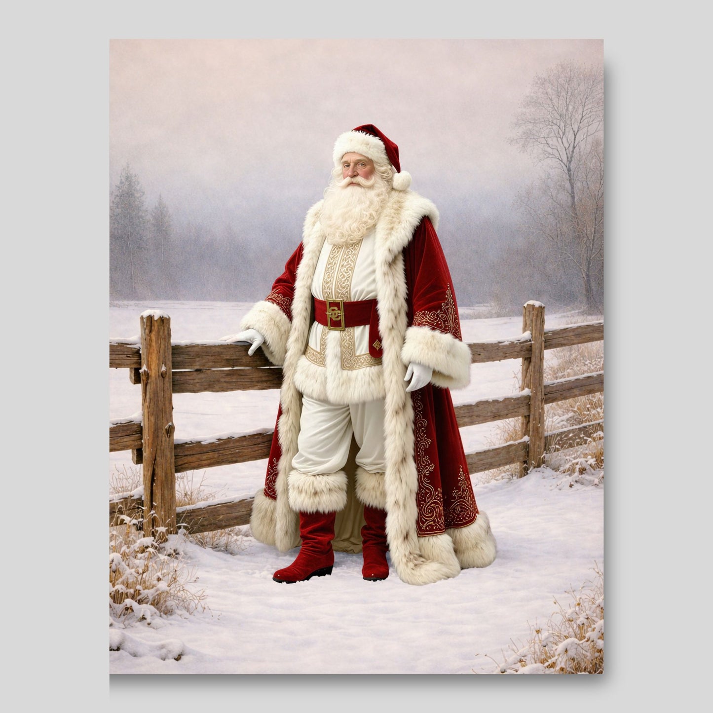 Thin Canvas: Noble Saint Nicholas | Santa Claus | Christmas Art | Fine Canvas Art