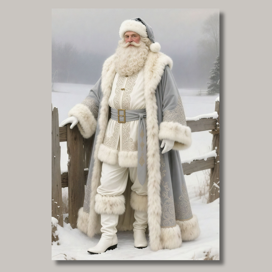 Metal Print: Regal Claus | Saint Nicholas | Christmas Art | Fine Metal Print Art