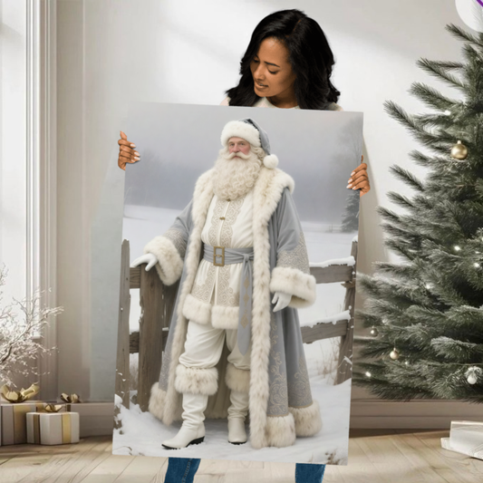 Metal Print: Regal Claus | Saint Nicholas | Christmas Art | Fine Metal Print Art