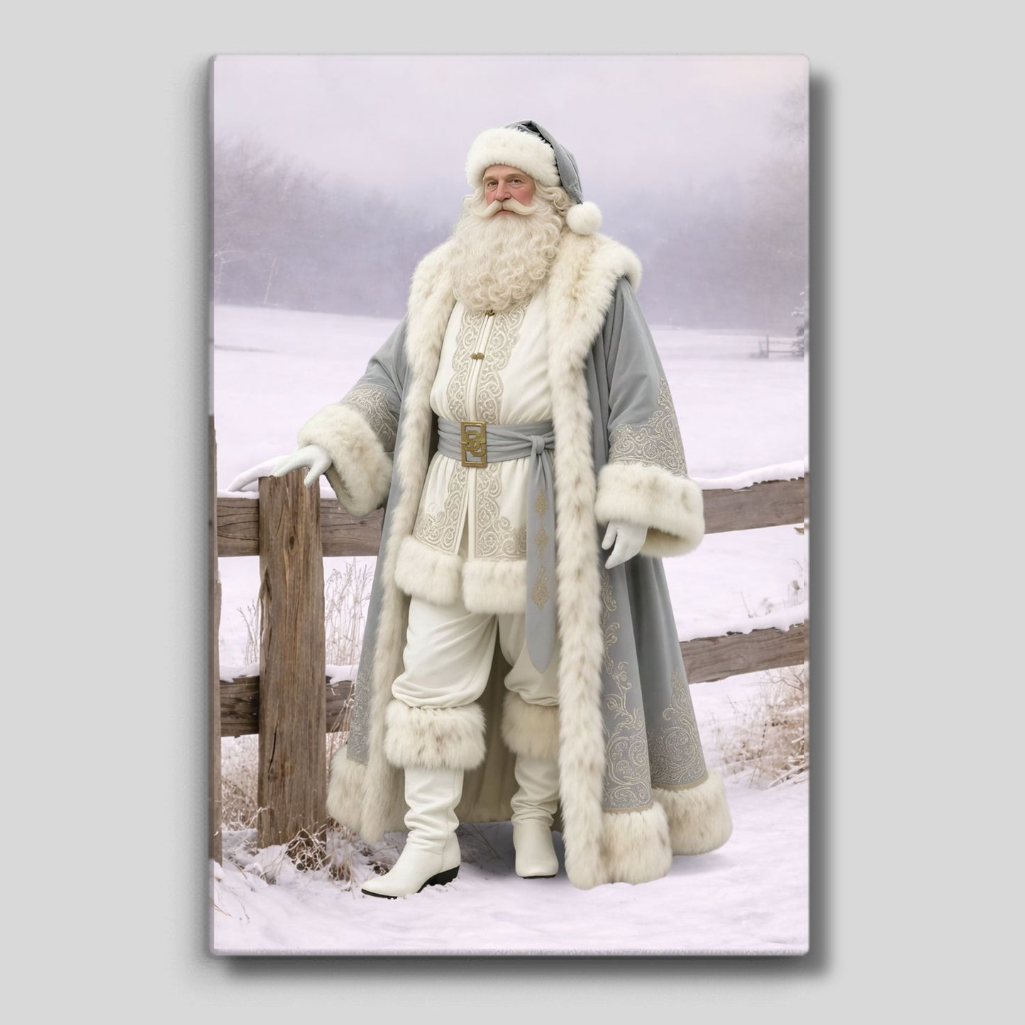 Canvas: Regal Claus | Saint Nicholas | Father Christmas | Christmas Canvas Art | Holiday Canvas Art