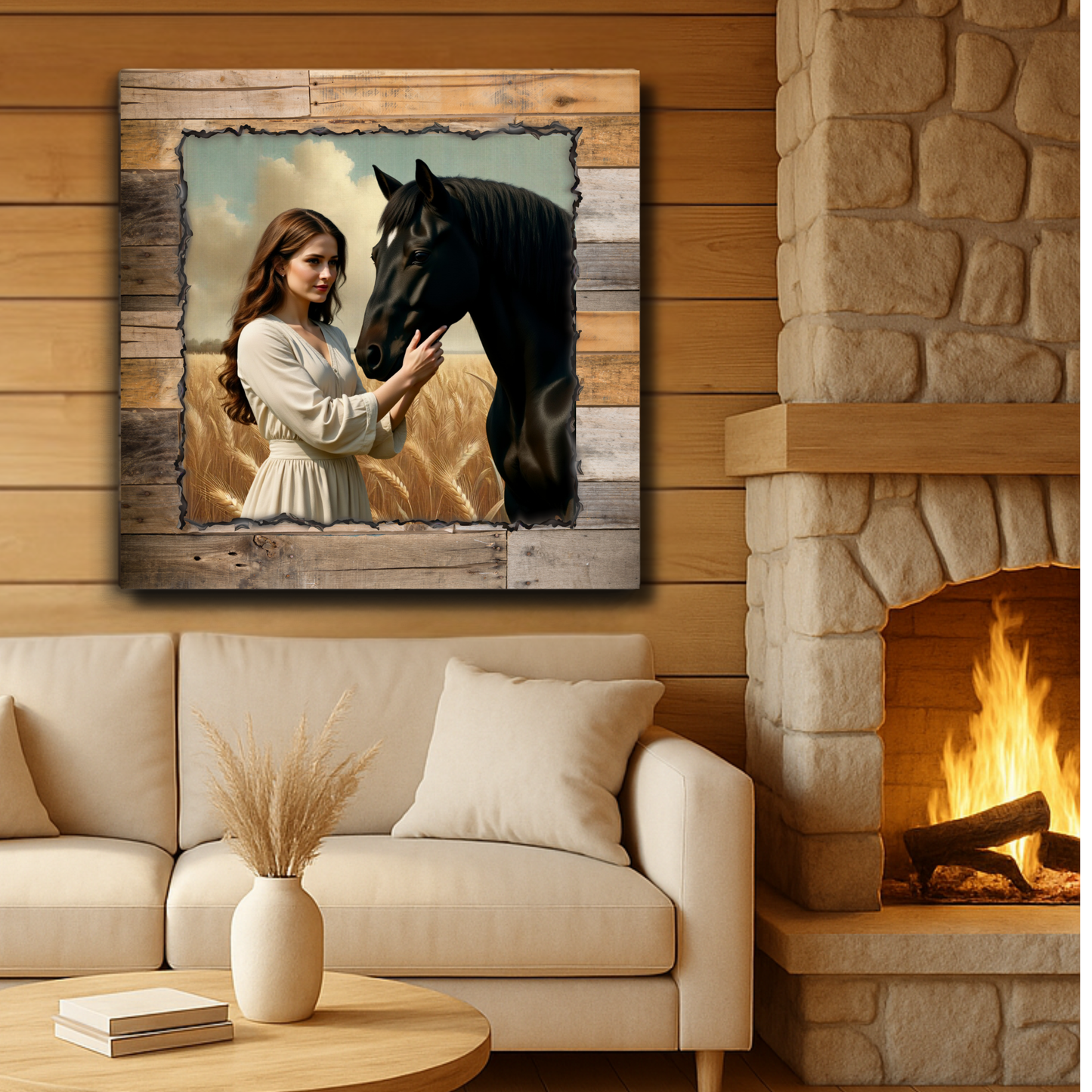 Canvas: Serenity | Christian Wall Art | Canvas Bible Art | Christian Canvas Art | Saint Artwork | Faith Wall Art