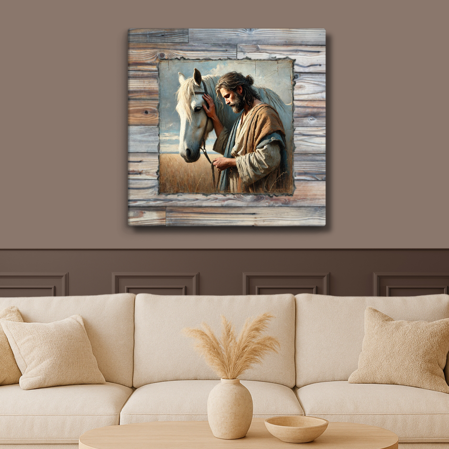 Canvas: Praying Saint | Praying Christian Wall Art | Canvas Bible Art | Christian Canvas Art | Saint Artwork | Faith Wall Art | Prayer