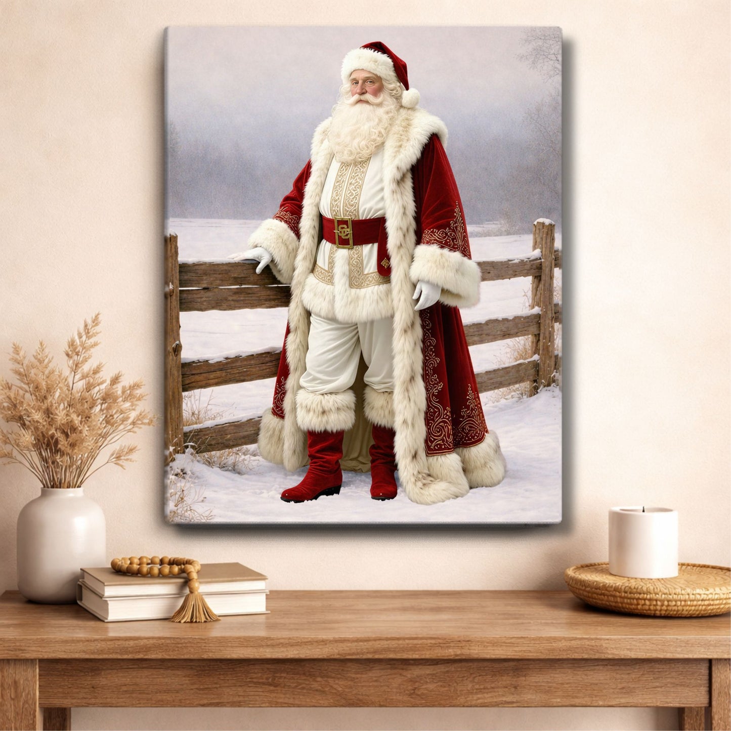Canvas: Noble Saint Nicholas | Santa Claus | Christmas Art | Fine Canvas Art