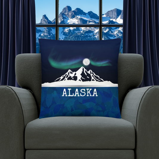 Alaska Travel Gift #1 | Alaska Vacation Gift | Alaska Travel Souvenir | Alaska Vacation Memento | Alaska Home Décor | Keepsake Souvenir Gift | Travel Vacation Gift | Alaska United States Gift Pillow