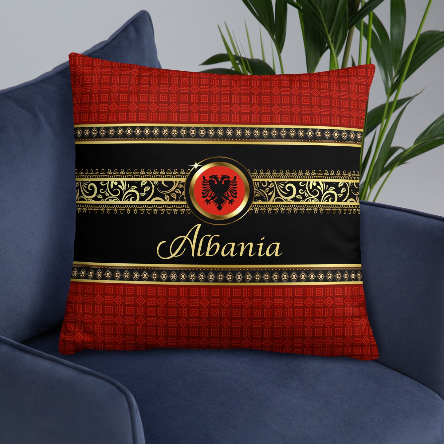 Albania Travel Gift | Albania Vacation Gift | Albania Travel Souvenir | Albania Vacation Memento | Albania Home Décor | Keepsake Souvenir Gift | Travel Vacation Gift | World Travel Gift Pillow