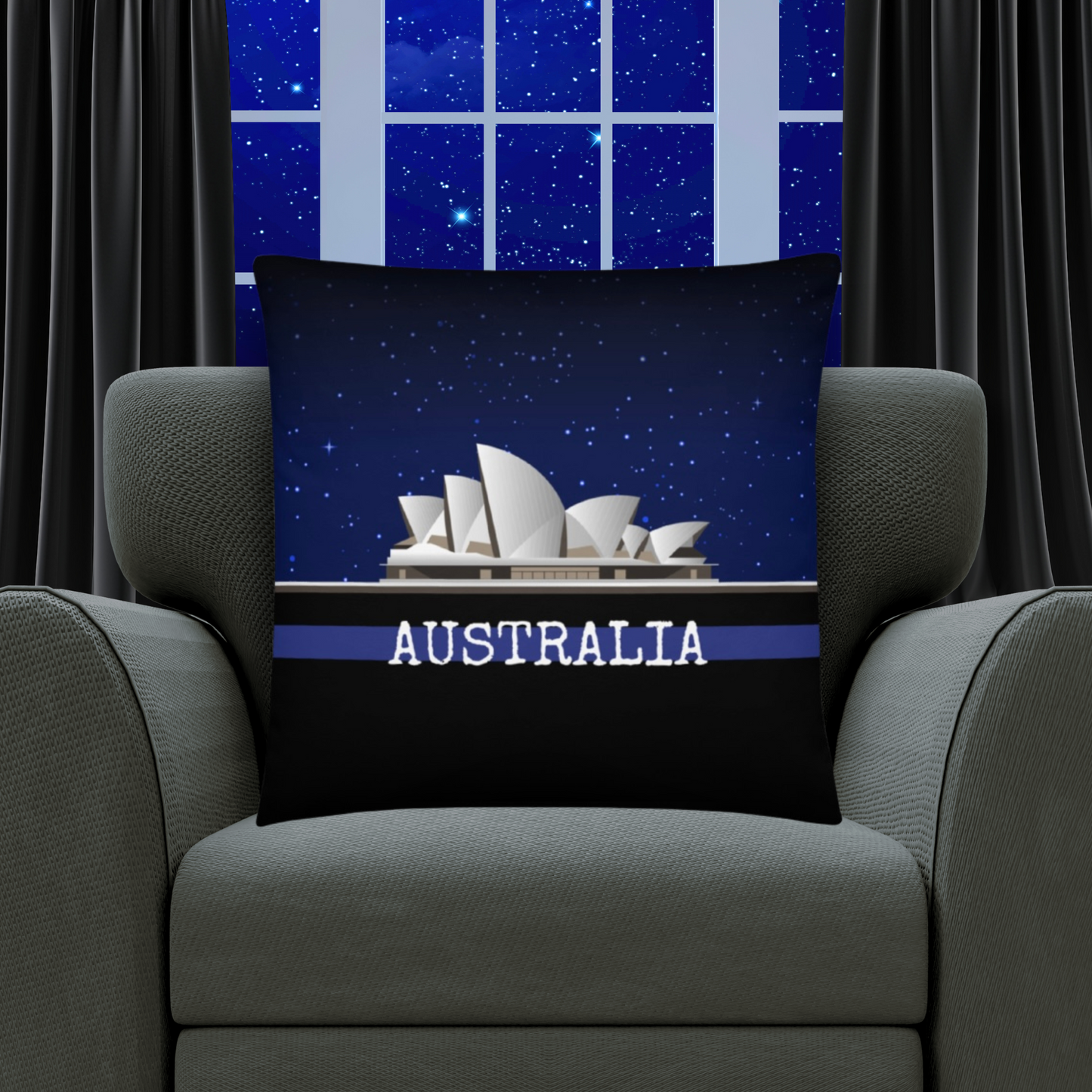 Australia Travel Gift #1 | Australia Vacation Gift | Australia Travel Souvenir | Australia Vacation Memento | Australia Home Décor | Keepsake Souvenir Gift | Travel Vacation Gift | World Travel Gift Pillow