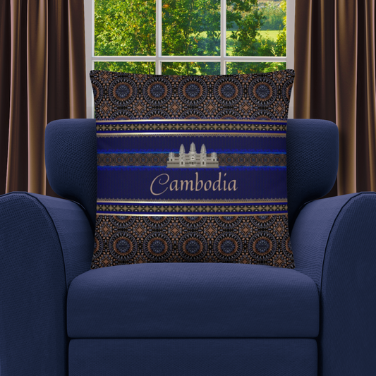 Cambodia Travel Gift | Cambodia Vacation Gift | Cambodia Travel Souvenir | Cambodia Vacation Memento | Cambodia Home Décor | Keepsake Souvenir Gift | Travel Vacation Gift | World Travel Gift Pillow