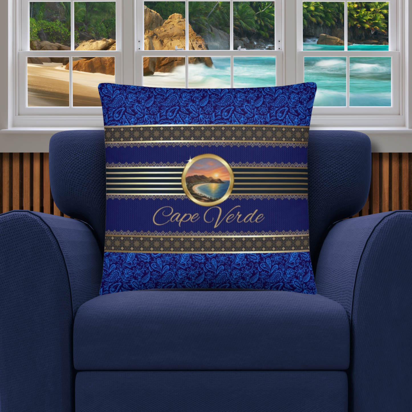 Cape Verde Travel Gift | Cape Verde Vacation Gift | Cape Verde Travel Souvenir | Cape Verde Vacation Memento | Cape Verde Home Décor | Keepsake Souvenir Gift | Travel Vacation Gift | World Travel Gift Pillow