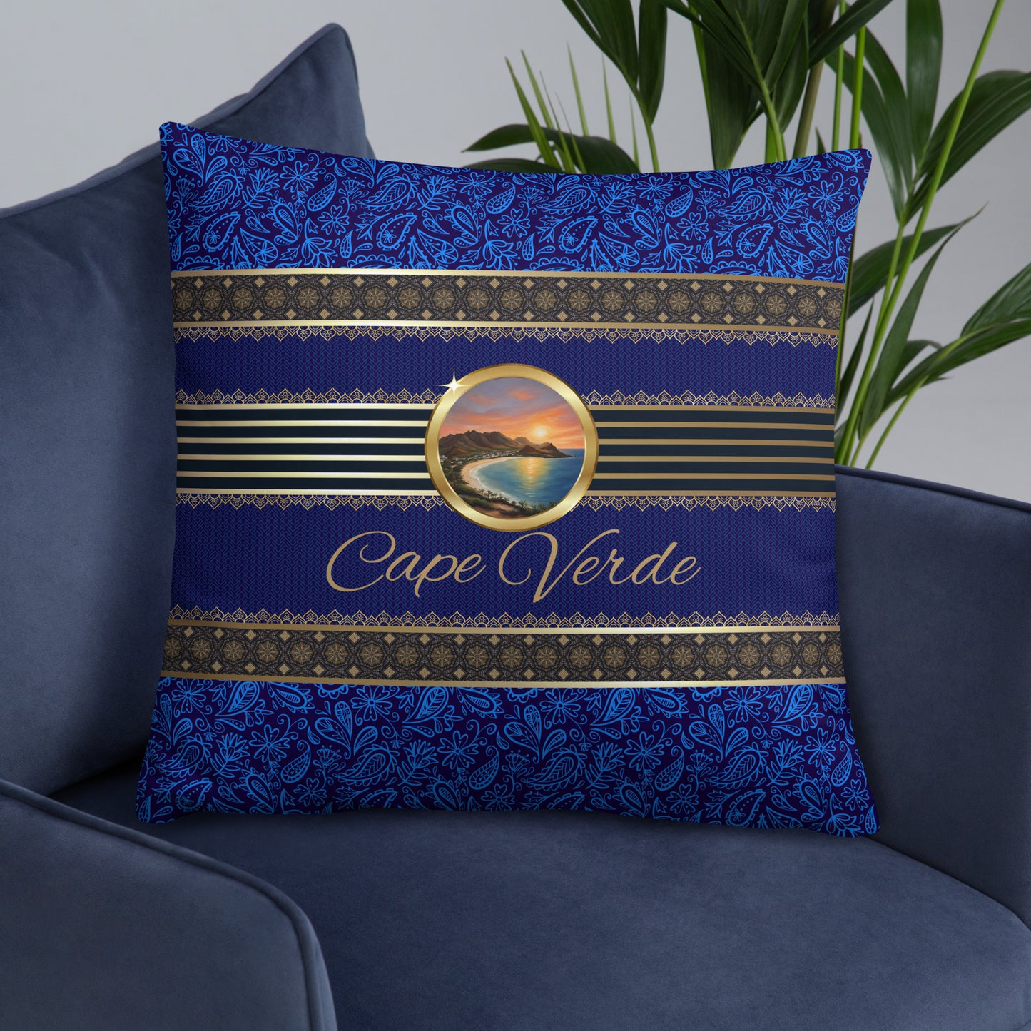 Cape Verde Travel Gift | Cape Verde Vacation Gift | Cape Verde Travel Souvenir | Cape Verde Vacation Memento | Cape Verde Home Décor | Keepsake Souvenir Gift | Travel Vacation Gift | World Travel Gift Pillow