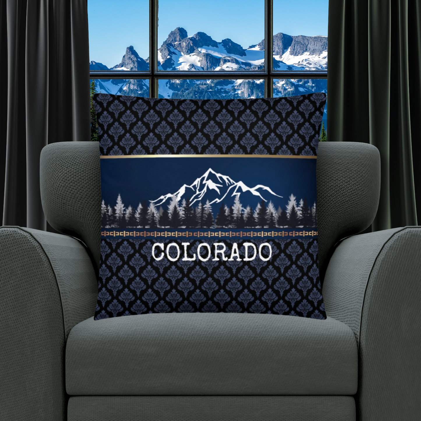 Colorado Travel Gift #2 | Colorado Vacation Gift | Colorado Travel Souvenir | Colorado Vacation Memento | Colorado Home Décor | Keepsake Souvenir Gift | Travel Vacation Gift | Colorado United States Gift Pillow