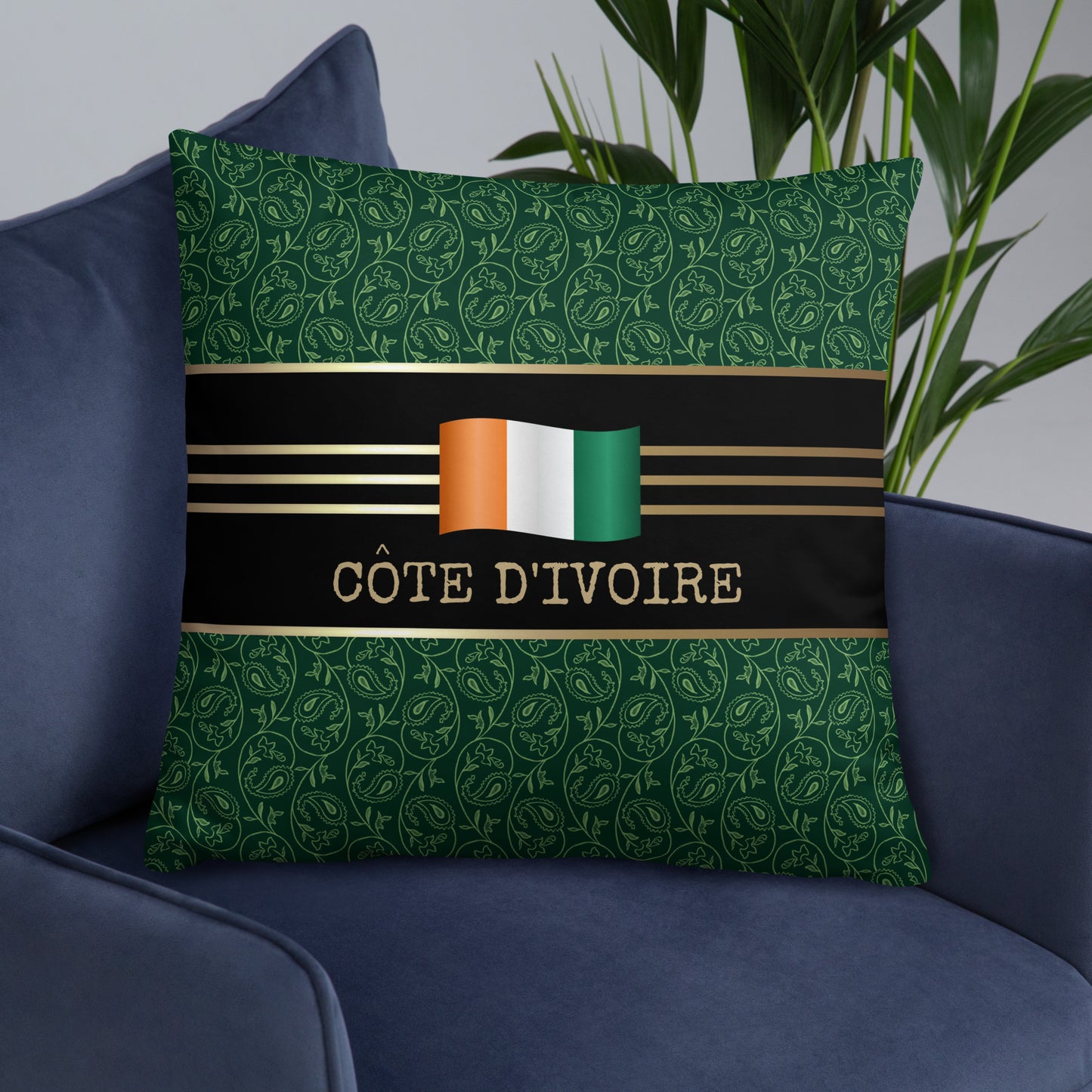 Cote d’Ivoire Travel Gift | Cote d’Ivoire Vacation Gift | Cote d’Ivoire Travel Souvenir | Cote d’Ivoire Vacation Memento | Cote d’Ivoire Home Décor | Keepsake Souvenir Gift | Travel Vacation Gift | World Travel Gift Pillow