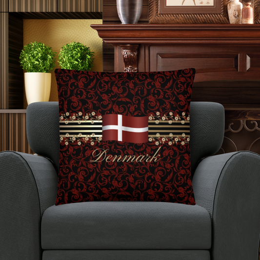 Denmark Gift | Denmark Pillow | Denmark Design | Denmark Art | Denmark Christmas | Denmark Flag | Denmark Souvenirs | Denmark Decor