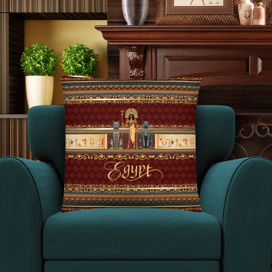 Egypt Travel Gift | Egypt Vacation Gift | Egypt Travel Souvenir | Egypt Vacation Memento | Egypt Home Décor | Keepsake Souvenir Gift | Travel Vacation Gift | World Travel Gift Pillow