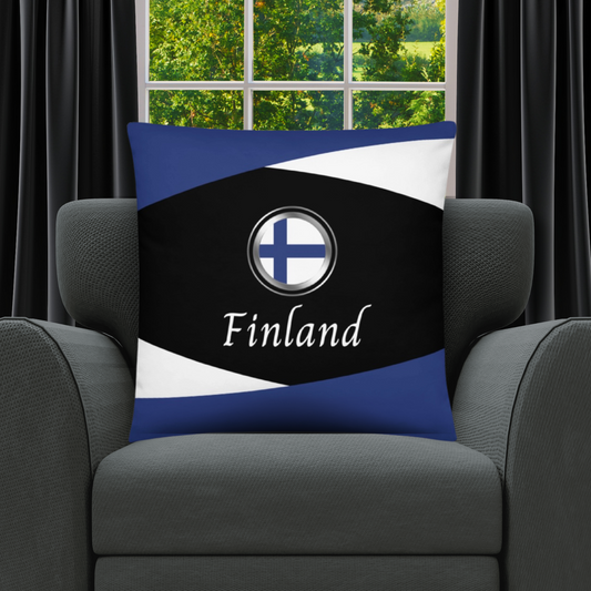 Finland Travel Gift | Finland Vacation Gift | Finland Travel Souvenir | Finland Vacation Memento | Finland Home Décor | Keepsake Souvenir Gift | Travel Vacation Gift | World Travel Gift Pillow