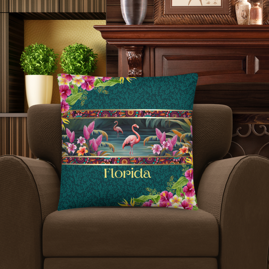 Florida Gift #3 | Florida Pillow | Florida Home Decor | Florida Travel Keepsake | Florida Souvenir | Florida Vacation | Florida Memento