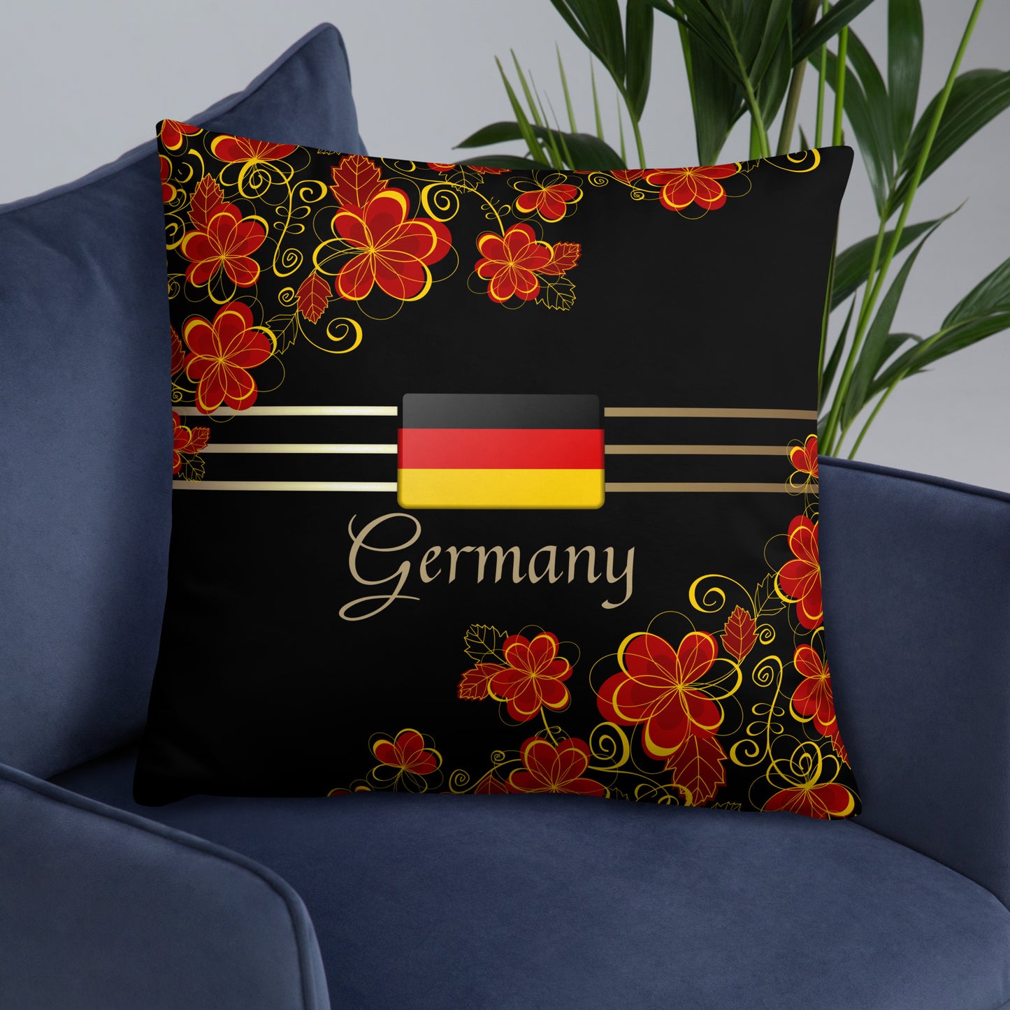 Germany Travel Gift #2 | Germany Vacation Gift | Germany Travel Souvenir | Germany Vacation Memento | Germany Home Décor | Keepsake Souvenir Gift | Travel Vacation Gift | World Travel Gift Pillow