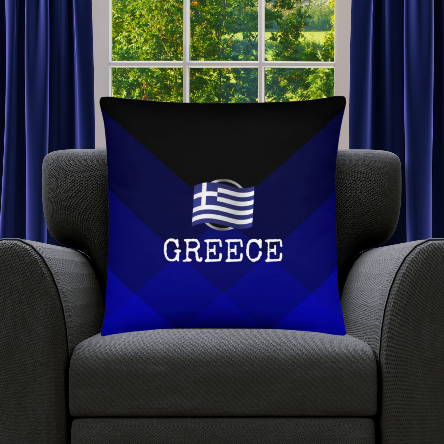 Greece Travel Gift | Greece Vacation Gift | Greece Travel Souvenir | Greece Vacation Memento | Greece Home Décor | Keepsake Souvenir Gift | Travel Vacation Gift | World Travel Gift Pillow