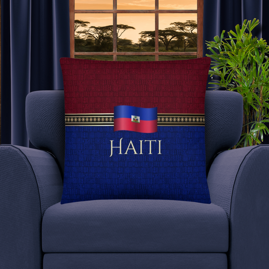 Haiti Travel Gift | Haiti Vacation Gift | Haiti Travel Souvenir | Haiti Vacation Memento | Haiti Home Décor | Keepsake Souvenir Gift | Travel Vacation Gift | World Travel Gift Pillow