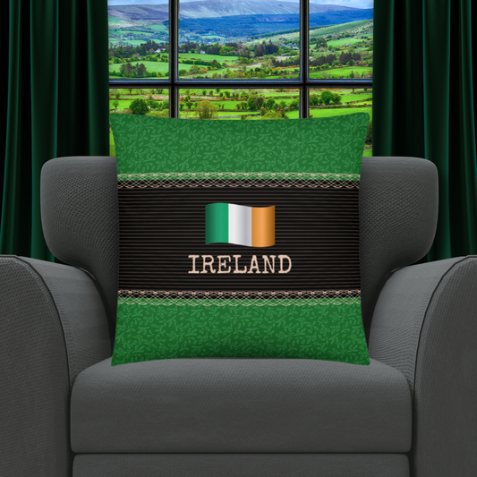 Ireland Travel Gift #1 | Ireland Vacation Gift | Ireland Travel Souvenir | Ireland Vacation Memento | Ireland Home Décor | Keepsake Souvenir Gift | Travel Vacation Gift | World Travel Gift Pillow