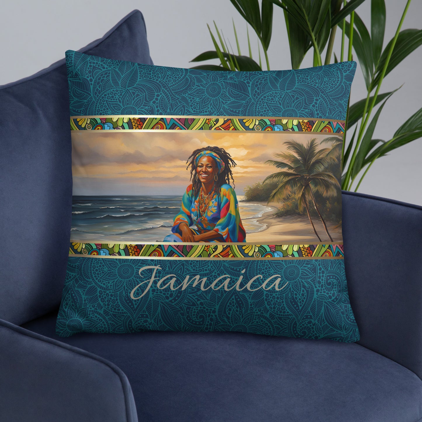 Jamaica Gift | Jamaica Pillow | Jamaica Home Decor | Jamaica Travel Keepsake | Jamaica Souvenir | Jamaica Vacation | Jamaica Travel Memento