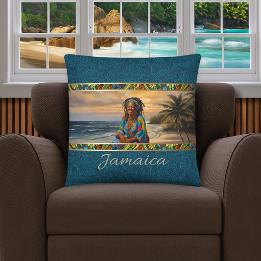 Jamaica Gift | Jamaica Pillow | Jamaica Home Decor | Jamaica Travel Keepsake | Jamaica Souvenir | Jamaica Vacation | Jamaica Travel Memento