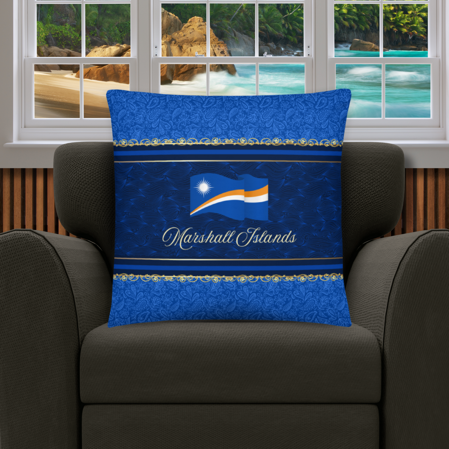 Marshall Islands Gift | Marshall Islands Pillow | Marshall Islands Home Decor | Marshall Islands Travel | Marshall Islands Souvenir | Marshall Islands Vacation