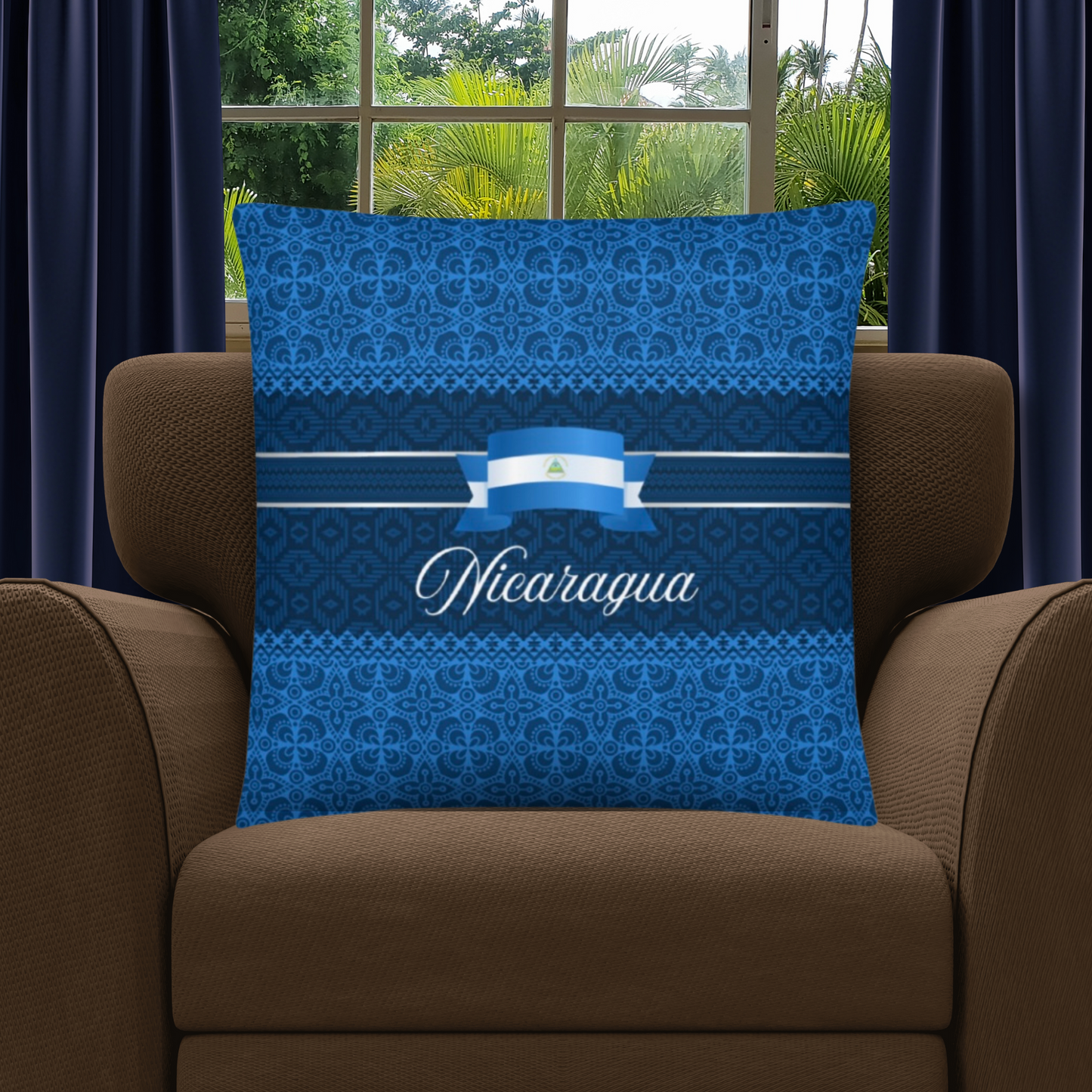 Nicaragua Gift | Nicaragua Travel Memento | Nicaragua Home Decor | Nicaragua Travel Keepsake | Nicaragua Souvenir Gift | Nicaragua Pillow