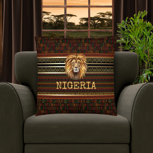 Nigeria Travel Gift #2 | Nigeria Vacation Gift | Nigeria Travel Souvenir | Nigeria Vacation Memento | Nigeria Home Décor | Keepsake Souvenir Gift | Travel Vacation Gift | World Travel Gift Pillow