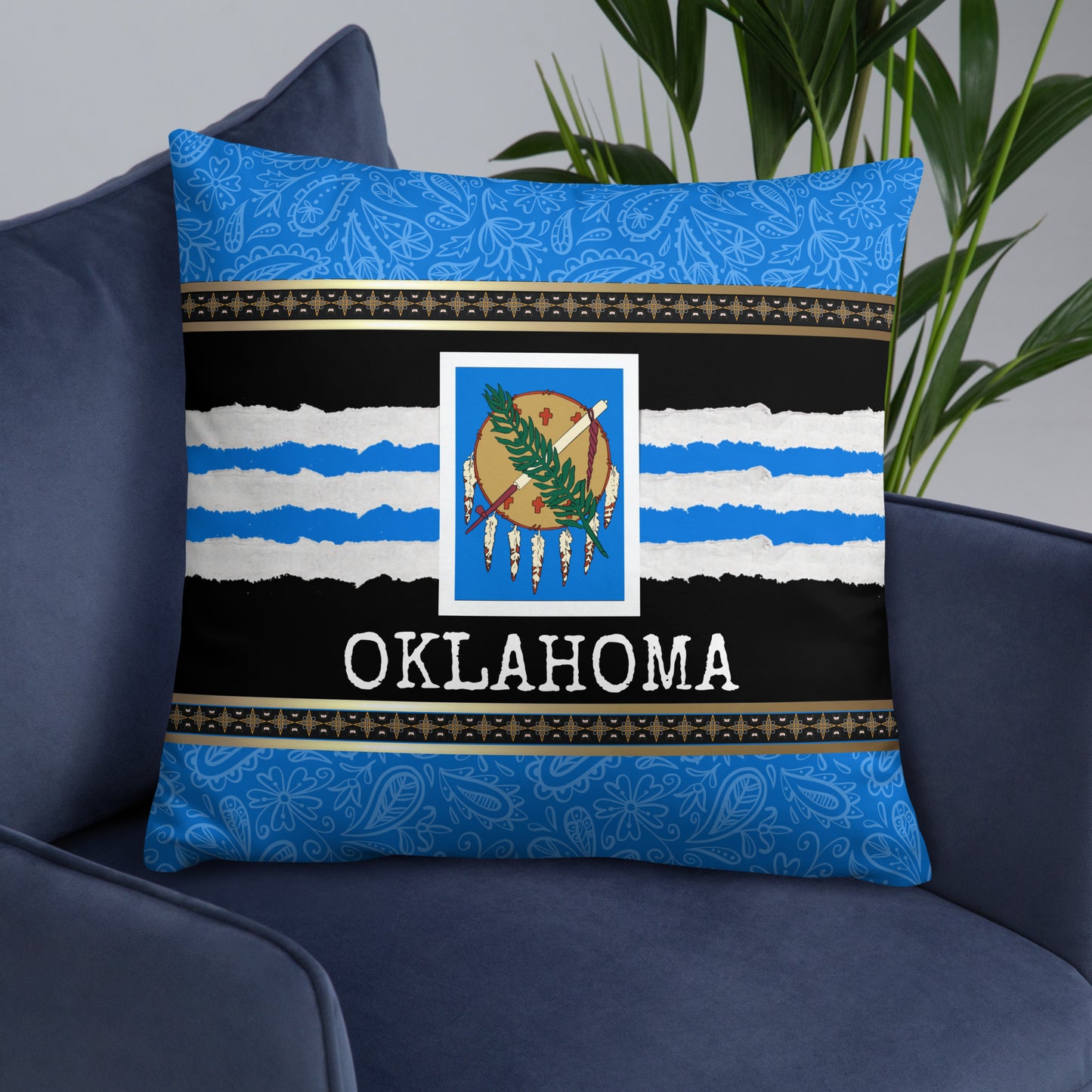 Oklahoma Travel Gift #1 | Oklahoma Vacation Gift | Oklahoma Travel Souvenir | Oklahoma Vacation Memento | Oklahoma Home Décor | Keepsake Souvenir Gift | Travel Vacation Gift | World Travel Gift Pillow