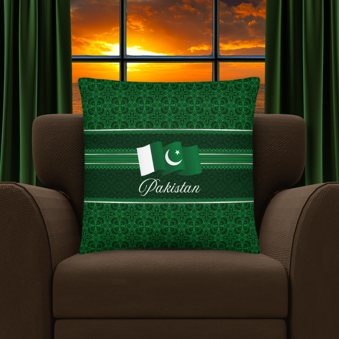 Pakistan Gift #1 | Pakistan Travel Memento | Pakistan Home Decor | Pakistan Travel Keepsake | Pakistan Souvenir Gift | Pakistan Pillow