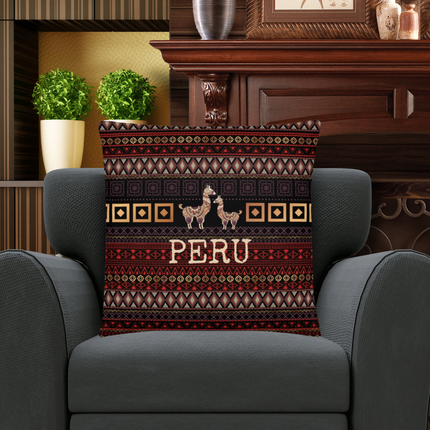 Peru Travel Gift #2 | Peru Vacation Gift | Peru Travel Souvenir | Peru Vacation Memento | Peru Home Décor | Keepsake Souvenir Gift | Travel Vacation Gift | World Travel Gift Pillow