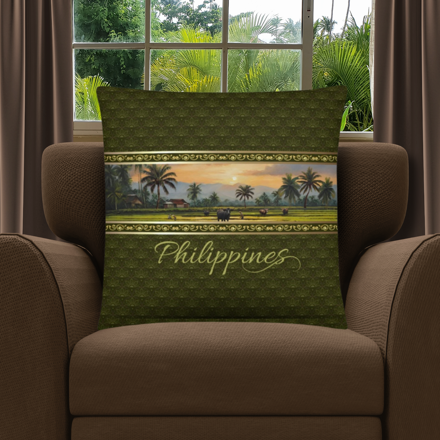 Philippines Travel Gift #3 | Philippines Vacation Gift | Philippines Travel Souvenir | Philippines Vacation Memento | Philippines Home Décor | Keepsake Souvenir Gift | Travel Vacation Gift | World Travel Gift Pillow