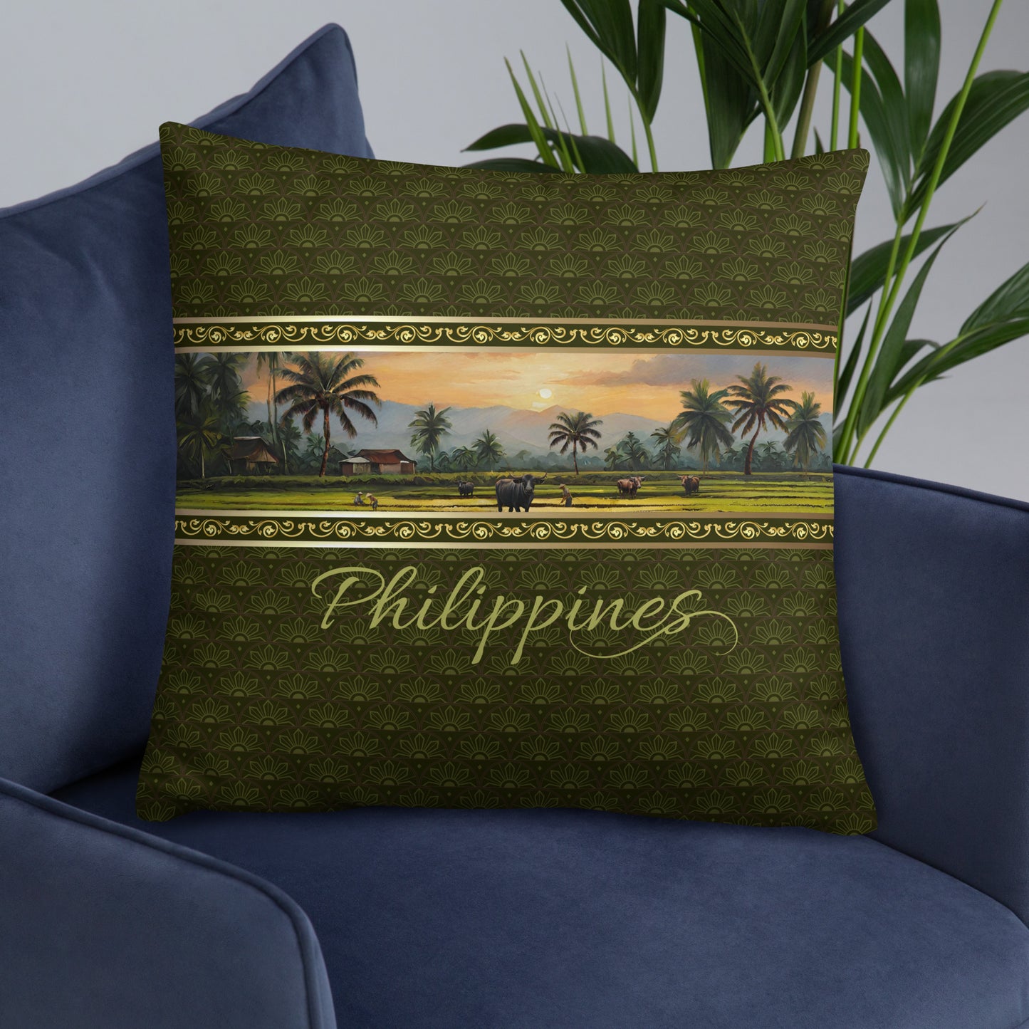 Philippines Travel Gift #3 | Philippines Vacation Gift | Philippines Travel Souvenir | Philippines Vacation Memento | Philippines Home Décor | Keepsake Souvenir Gift | Travel Vacation Gift | World Travel Gift Pillow