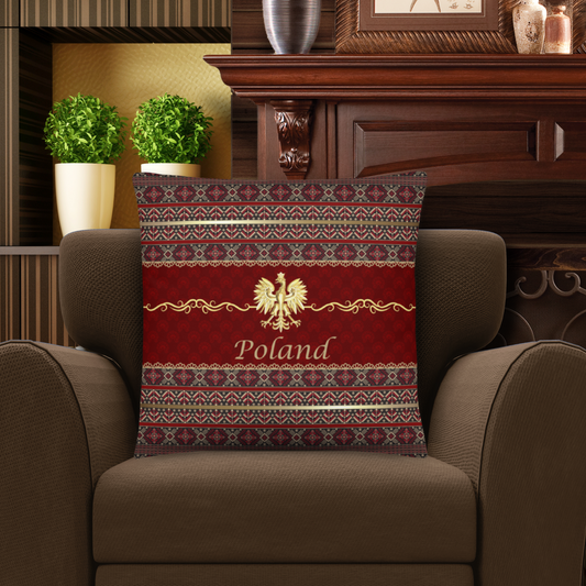 Poland Gift #2 | Poland Pillow | Poland Home Decor | Poland Travel Keepsake | Poland Souvenir | Poland Vacation | Poland Travel Memento