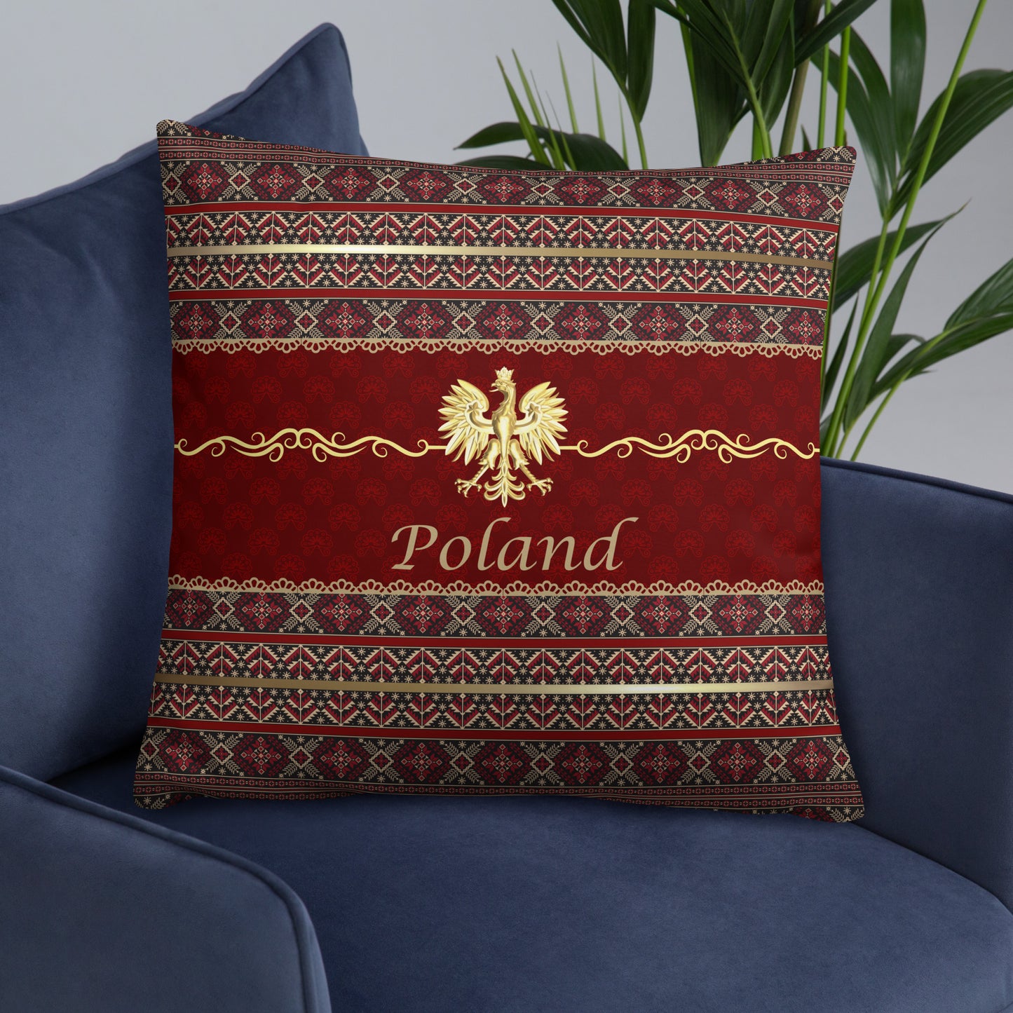 Poland Gift #2 | Poland Pillow | Poland Home Decor | Poland Travel Keepsake | Poland Souvenir | Poland Vacation | Poland Travel Memento