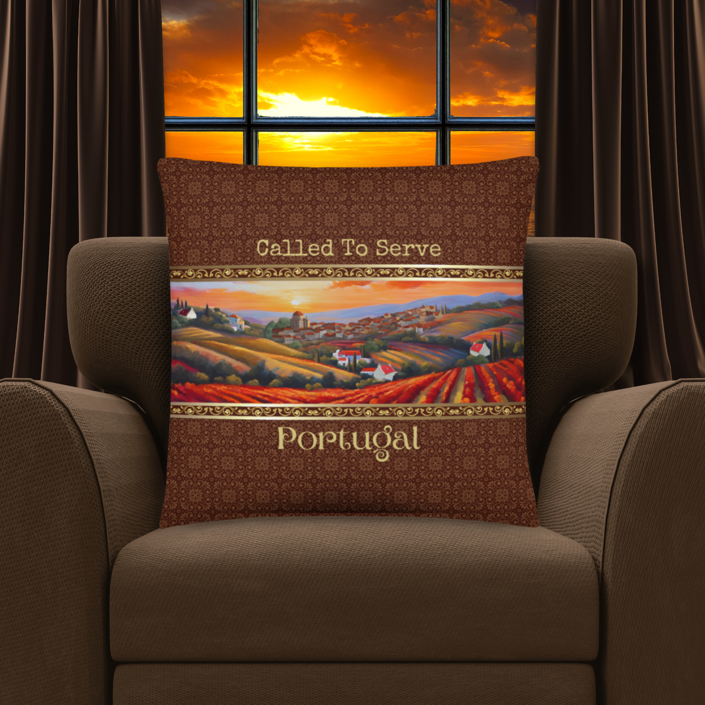 Portugal Missionary Gifts | Called to Serve Pillow | Mission Call Gifts