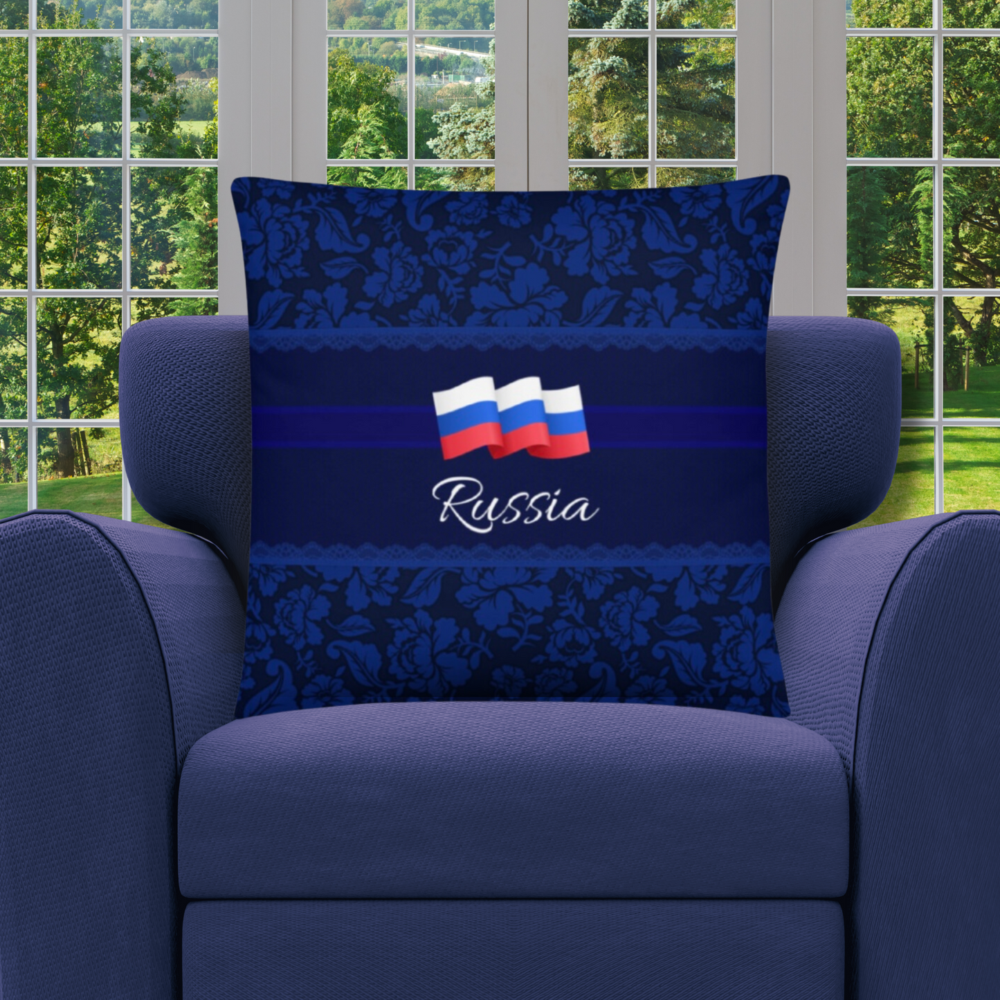 Russia Travel Gift #1 | Russia Vacation Gift | Russia Travel Souvenir | Russia Vacation Memento | Russia Home Décor | Keepsake Souvenir Gift | Travel Vacation Gift | World Travel Gift Pillow