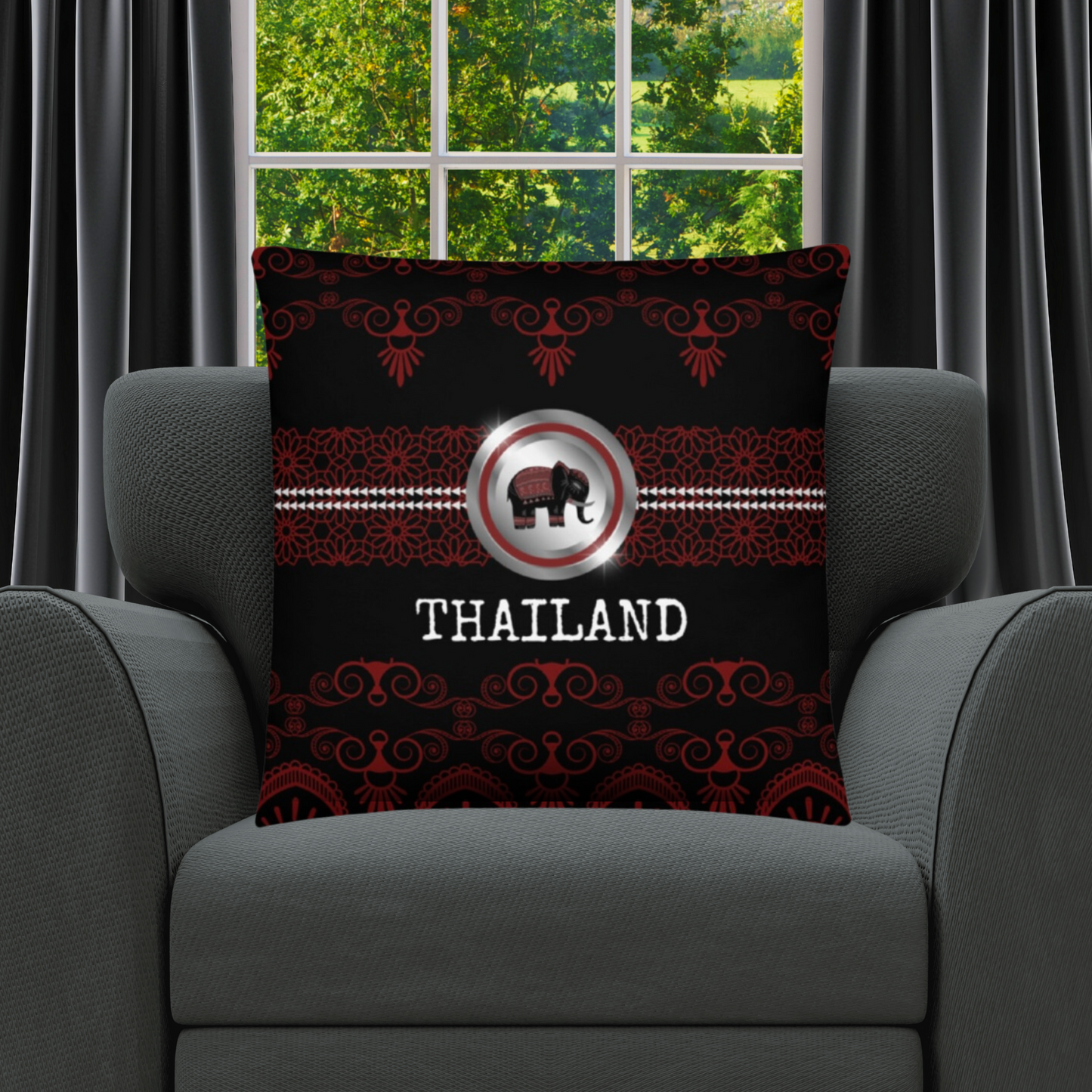 Thailand Travel Gift | Thailand Vacation Gift | Thailand Travel Souvenir | Thailand Vacation Memento | Thailand Home Décor | Keepsake Souvenir Gift | Travel Vacation Gift | World Travel Gift Pillow