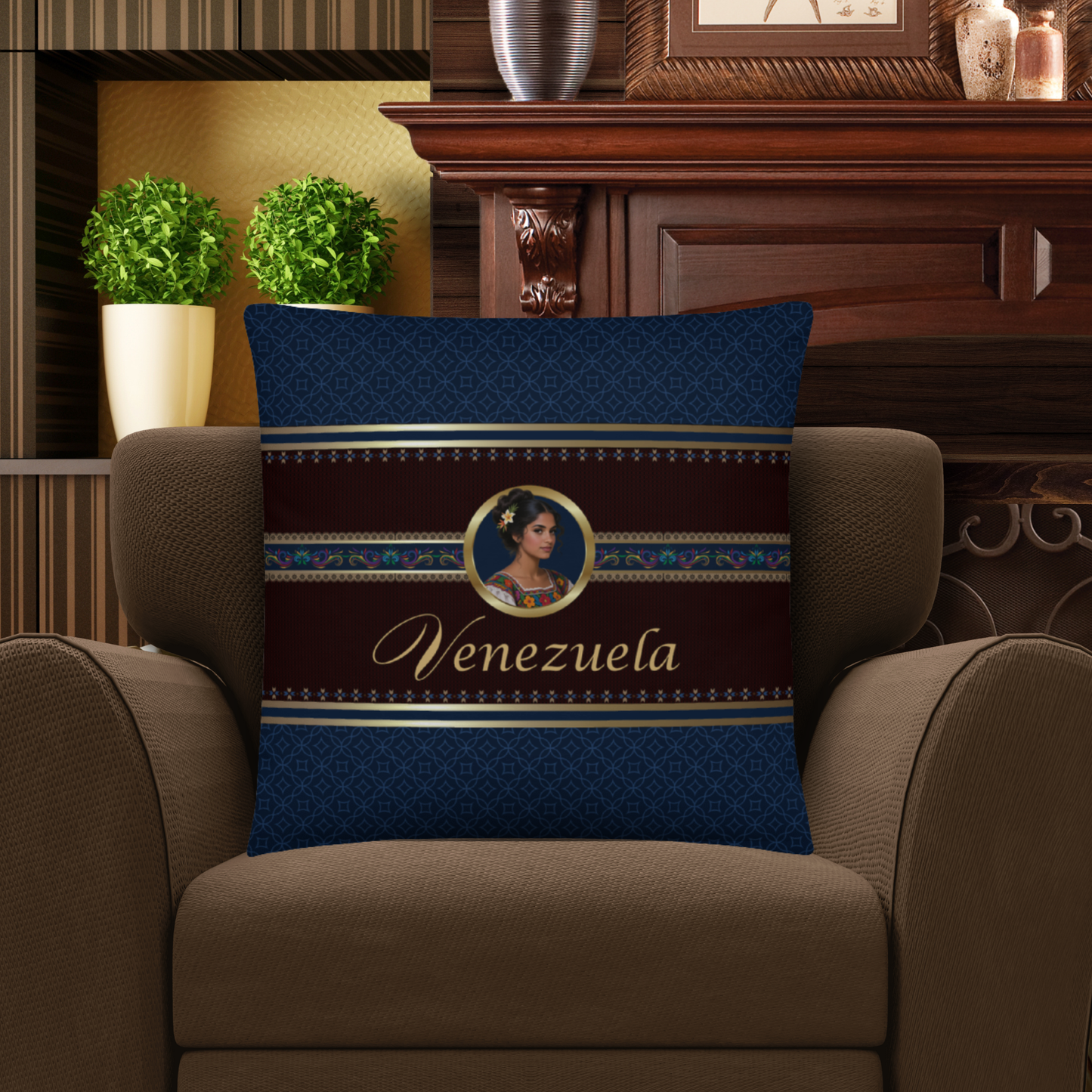 Venezuela Travel Gift | Venezuela Vacation Gift | Venezuela Travel Souvenir | Venezuela Vacation Memento | Venezuela Home Décor | Keepsake Souvenir Gift | Travel Vacation Gift | World Travel Gift Pillow