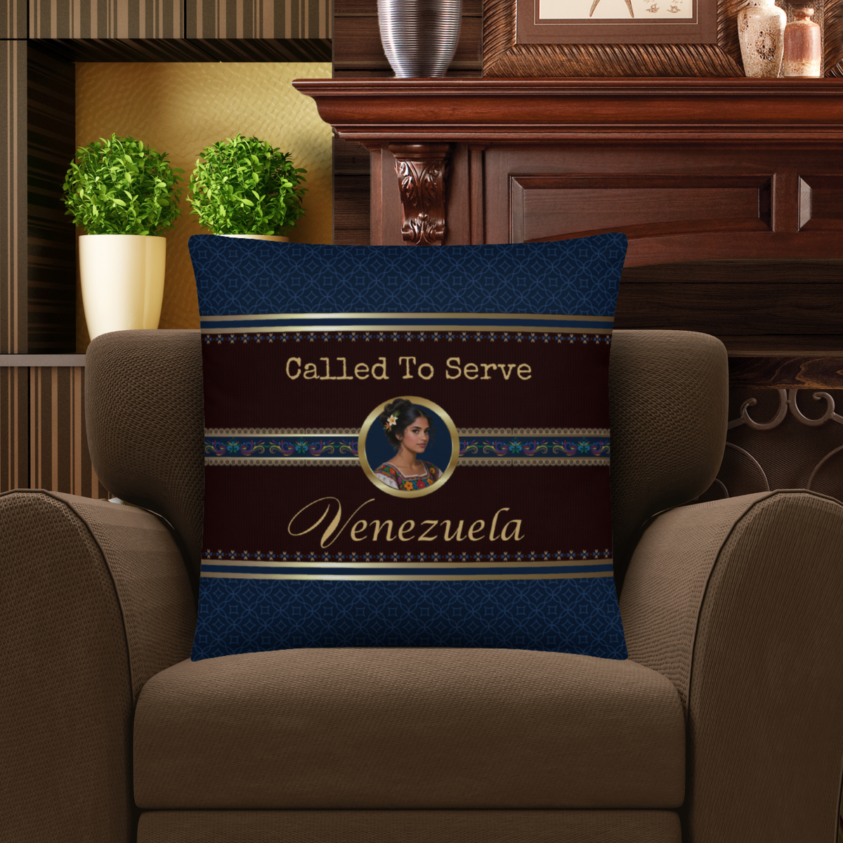 Venezuela Missionary Gift | Called to Serve Pillow | Mission Call Gifts
