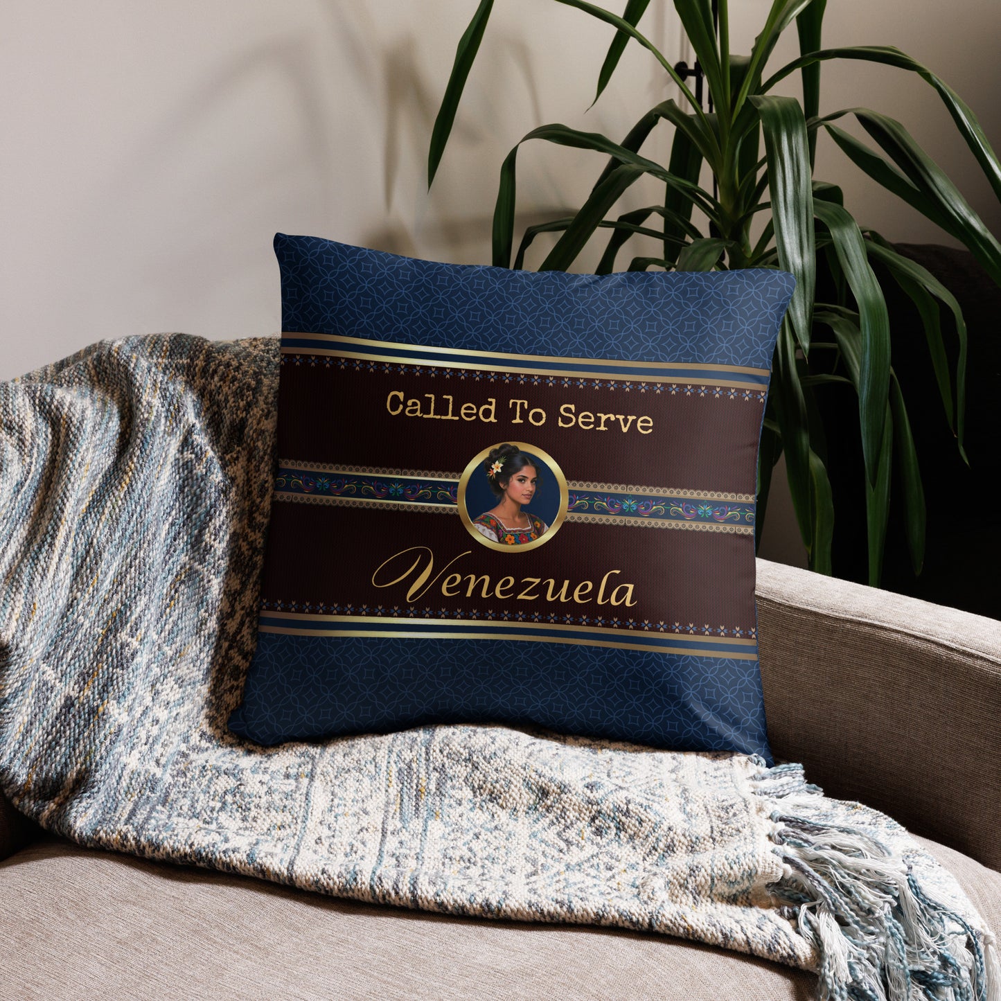 Venezuela Missionary Gift | Called to Serve Pillow | Mission Call Gifts