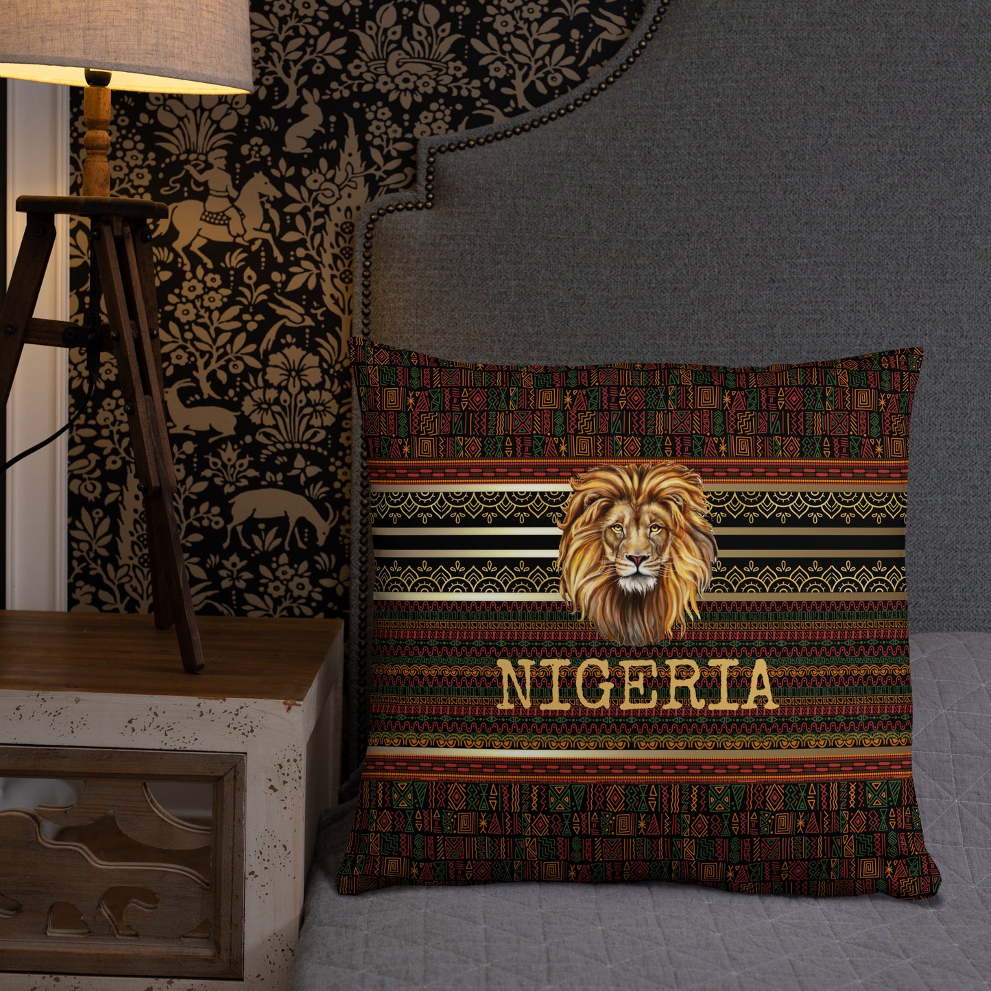 Nigeria Travel Gift #2 | Nigeria Vacation Gift | Nigeria Travel Souvenir | Nigeria Vacation Memento | Nigeria Home Décor | Keepsake Souvenir Gift | Travel Vacation Gift | World Travel Gift Pillow
