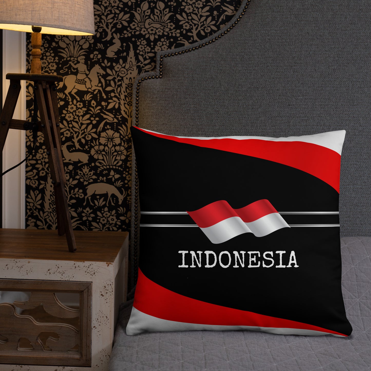 Indonesia Travel Gift | Indonesia Vacation Gift | Indonesia Travel Souvenir | Indonesia Vacation Memento | Indonesia Home Décor | Keepsake Souvenir Gift | Travel Vacation Gift | World Travel Gift Pillow