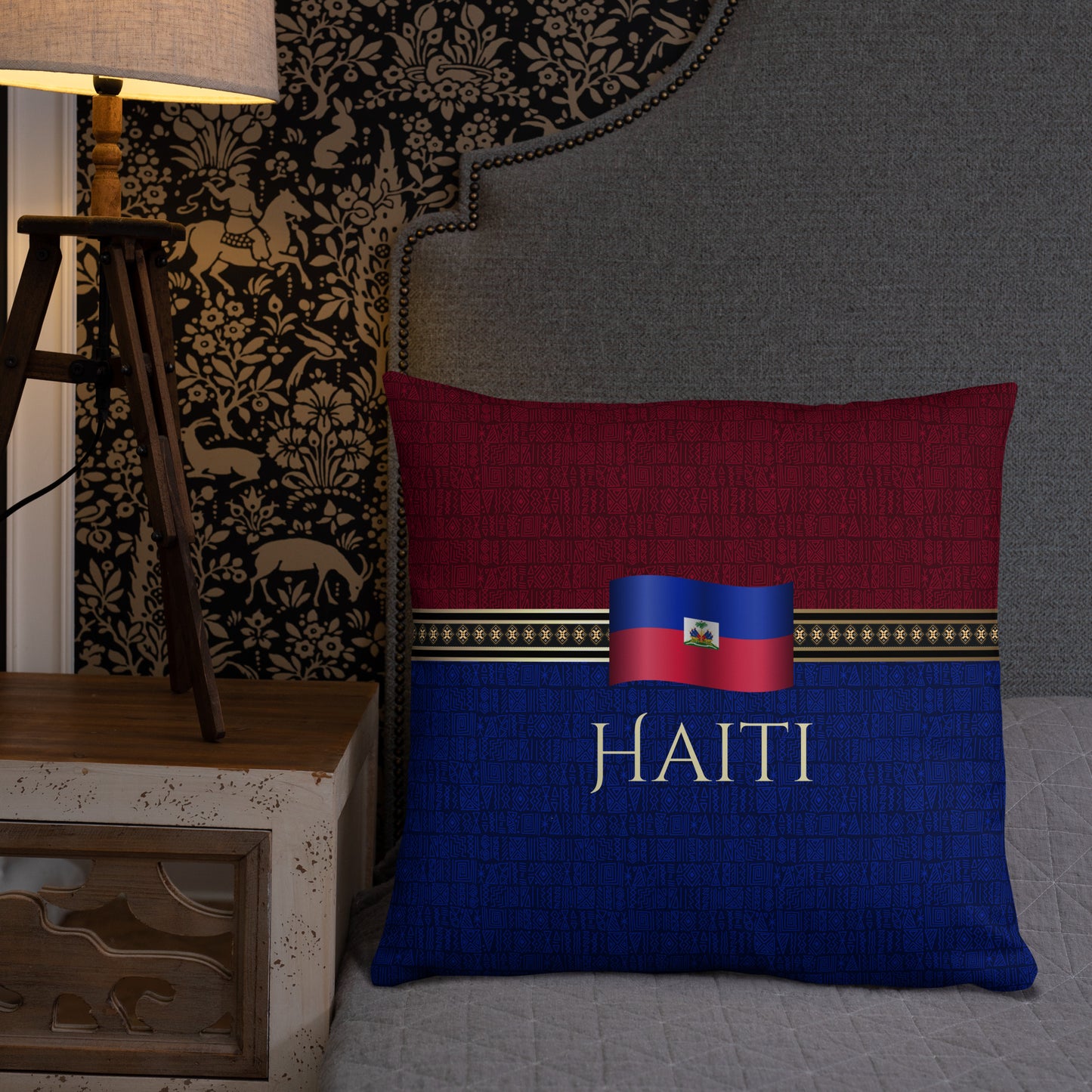 Haiti Travel Gift | Haiti Vacation Gift | Haiti Travel Souvenir | Haiti Vacation Memento | Haiti Home Décor | Keepsake Souvenir Gift | Travel Vacation Gift | World Travel Gift Pillow