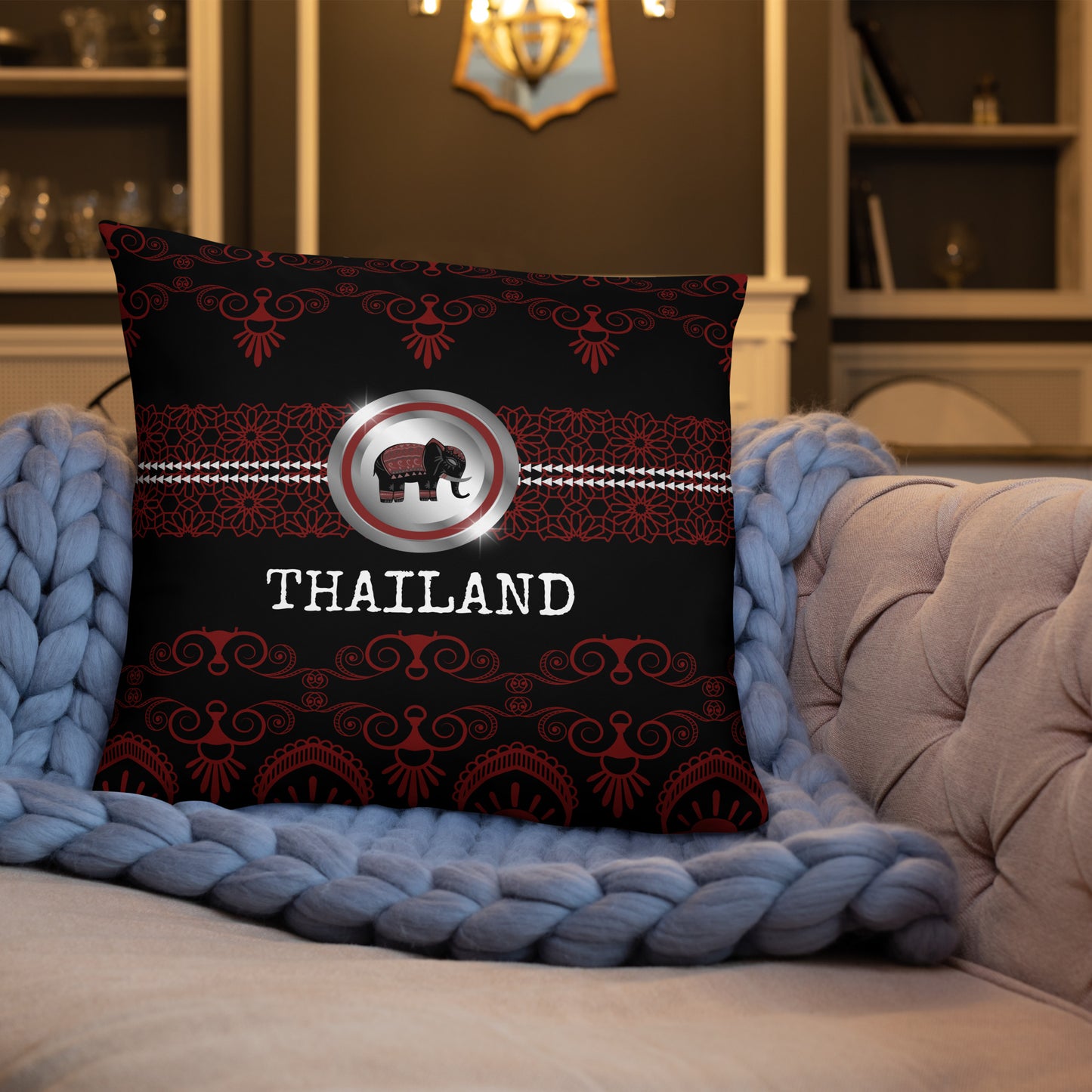 Thailand Travel Gift | Thailand Vacation Gift | Thailand Travel Souvenir | Thailand Vacation Memento | Thailand Home Décor | Keepsake Souvenir Gift | Travel Vacation Gift | World Travel Gift Pillow