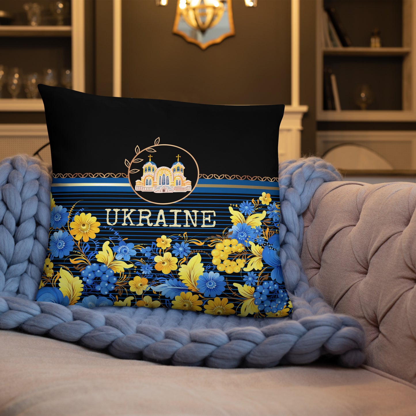 Ukraine Travel Gift #1 | Ukraine Vacation Gift | Ukraine Travel Souvenir | Ukraine Vacation Memento | Ukraine Home Décor | Keepsake Souvenir Gift | Travel Vacation Gift | World Travel Gift Pillow