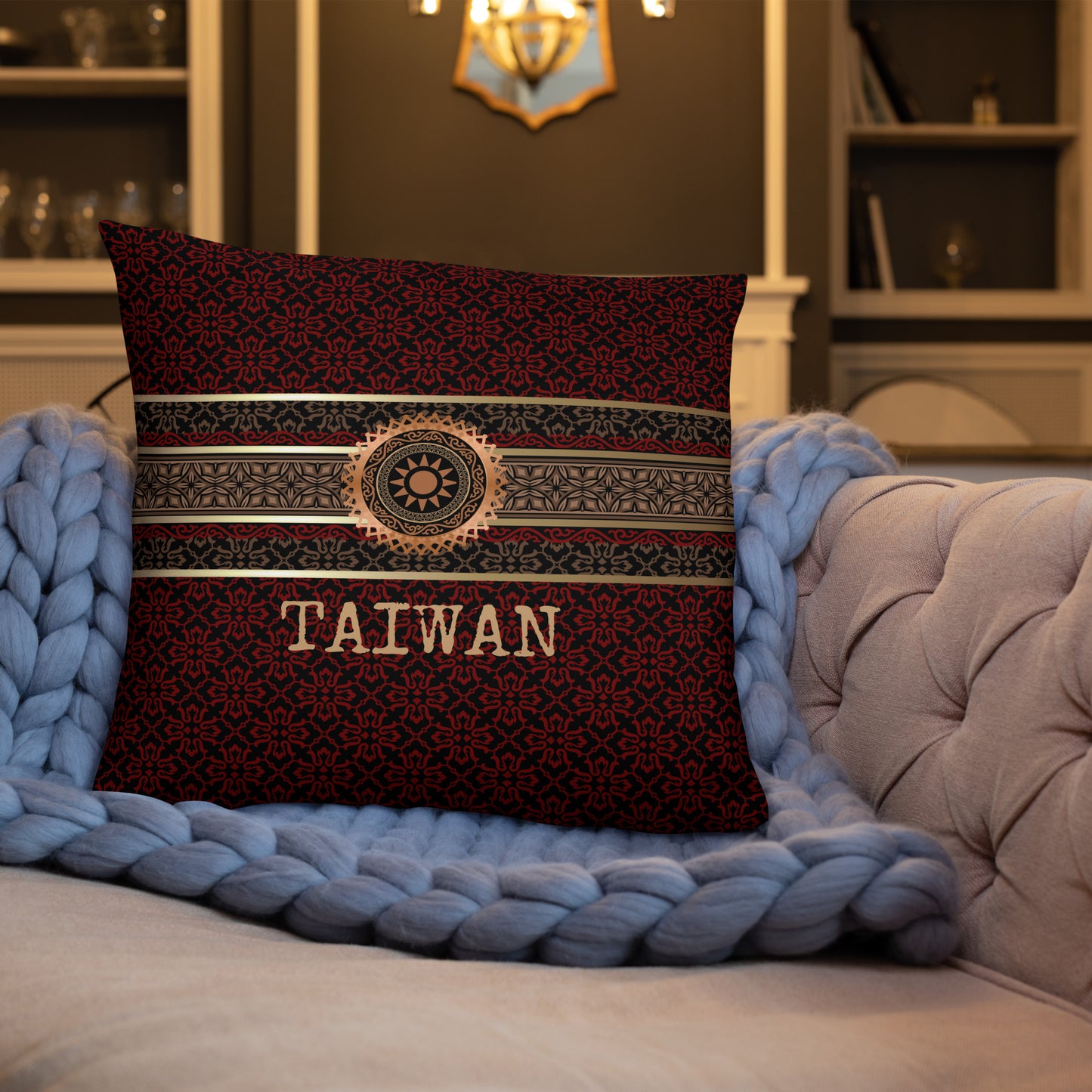 Taiwan Travel Gift #1 | Taiwan Vacation Gift | Taiwan Travel Souvenir | Taiwan Vacation Memento | Taiwan Home Décor | Keepsake Souvenir Gift | Travel Vacation Gift | World Travel Gift Pillow