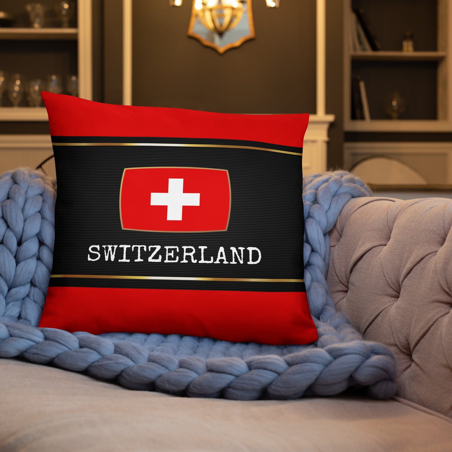Switzerland Travel Gift #1 | Switzerland Vacation Gift | Switzerland Travel Souvenir | Switzerland Vacation Memento | Switzerland Home Décor | Keepsake Souvenir Gift | Travel Vacation Gift | World Travel Gift Pillow