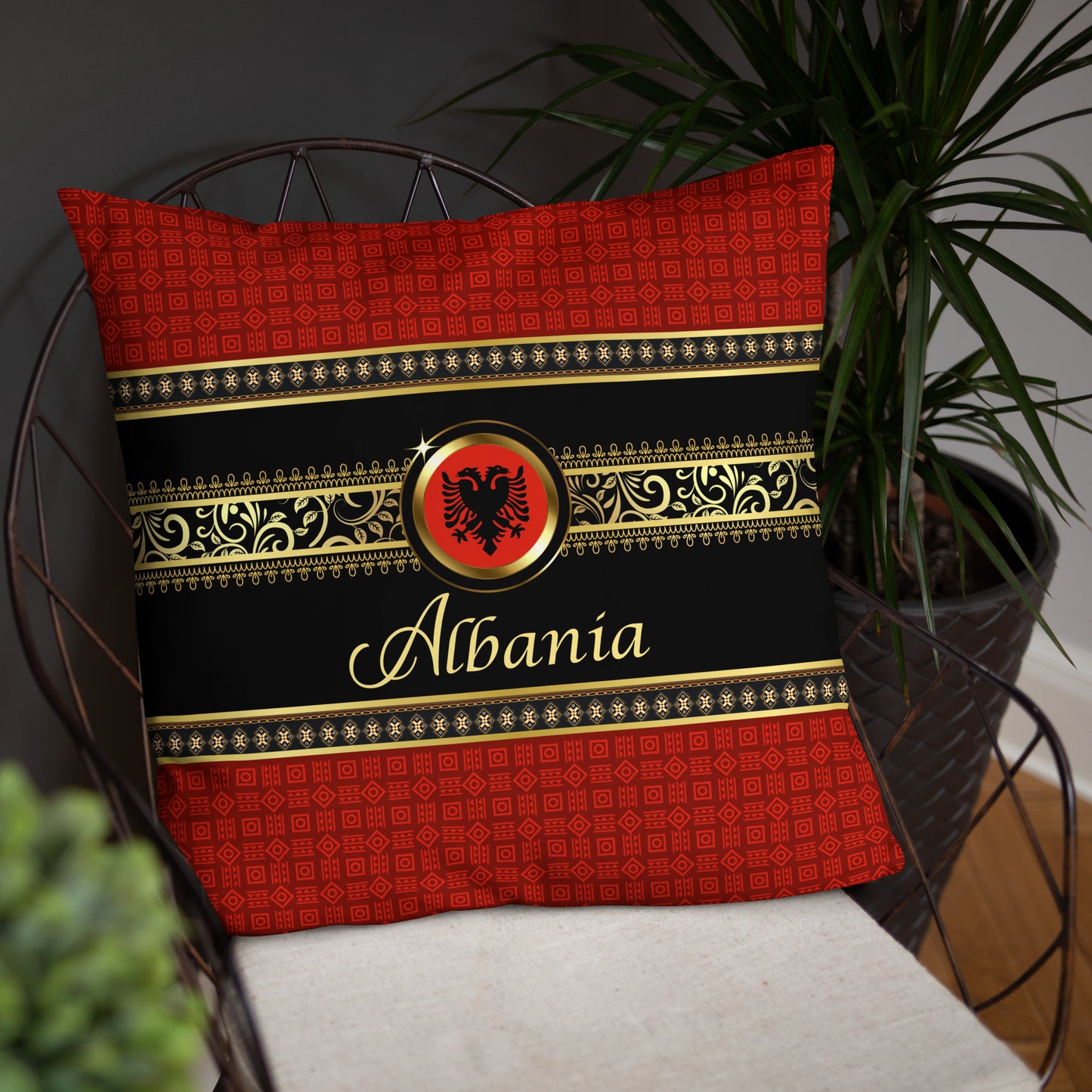 Albania Travel Gift | Albania Vacation Gift | Albania Travel Souvenir | Albania Vacation Memento | Albania Home Décor | Keepsake Souvenir Gift | Travel Vacation Gift | World Travel Gift Pillow